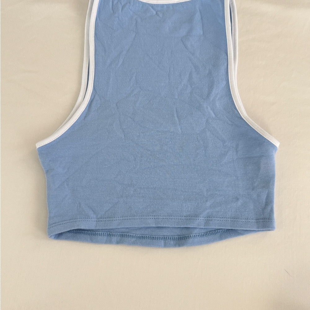 Zara Blue and White Tank Top